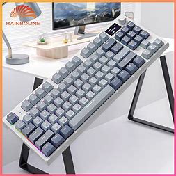 K86 Wireless Hot-Swappable Mechanical Keyboard Bluetooth/2.4g With Display Screen and Volume Rotary Button for Games and Work