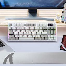 K86 Wireless Hot-Swappable Mechanical Keyboard Bluetooth/2.4g With Display Screen and Volume Rotary Button for Games and Work